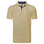 Footjoy Footjoy Citrus Print Lisle Polo - Taxi/Navy