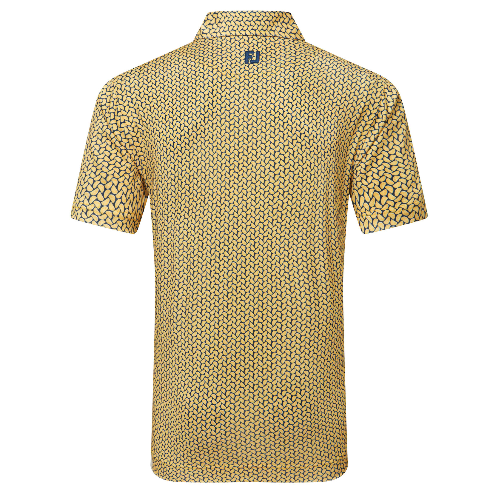 Footjoy Footjoy Citrus Print Lisle Polo - Taxi/Navy