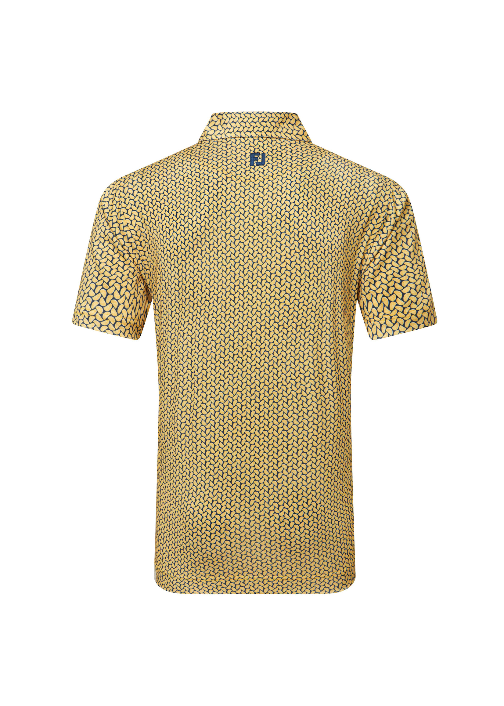 Footjoy Footjoy Citrus Print Lisle Polo - Taxi/Navy