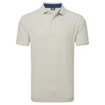 Footjoy Footjoy Balance Stripe Lisle Polo - White/Taxi