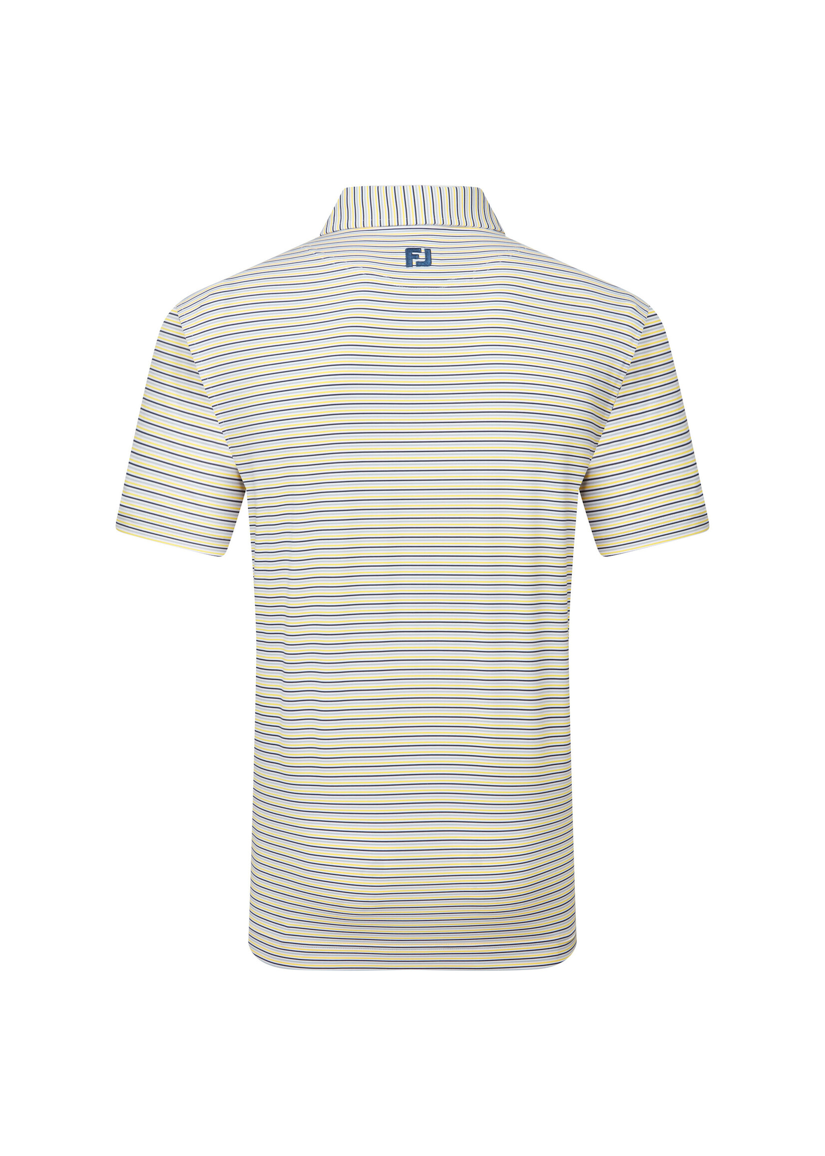 Footjoy Footjoy Balance Stripe Lisle Polo - White/Taxi