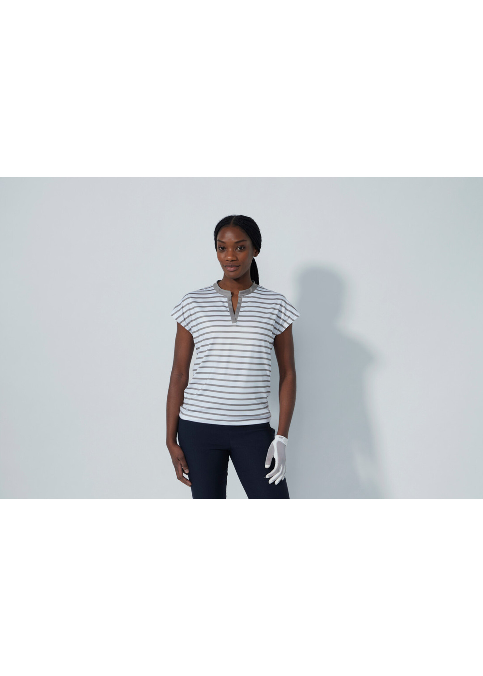 Daily Sports Daily Itami Cap S Shirt - 360 - White/Beige