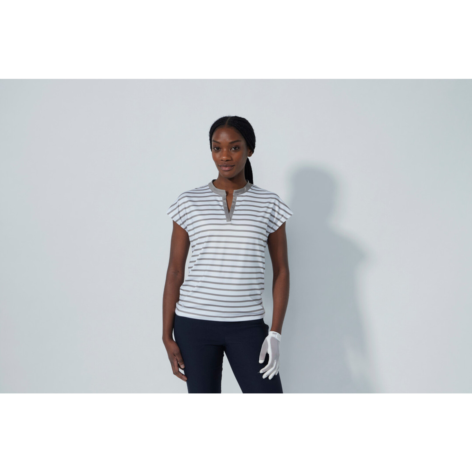 Daily Sports Daily Itami Cap S Shirt - 360 - White/Beige