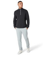 Original Penguin Original Penguin Long Sleeve Ottoman ¼ Zip Jacket - Dark Caviar Heather