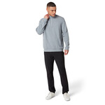 Original Penguin Copy of Original Penguin Long Sleeve Ottoman ¼ Zip Jacket - Dark Caviar Heather