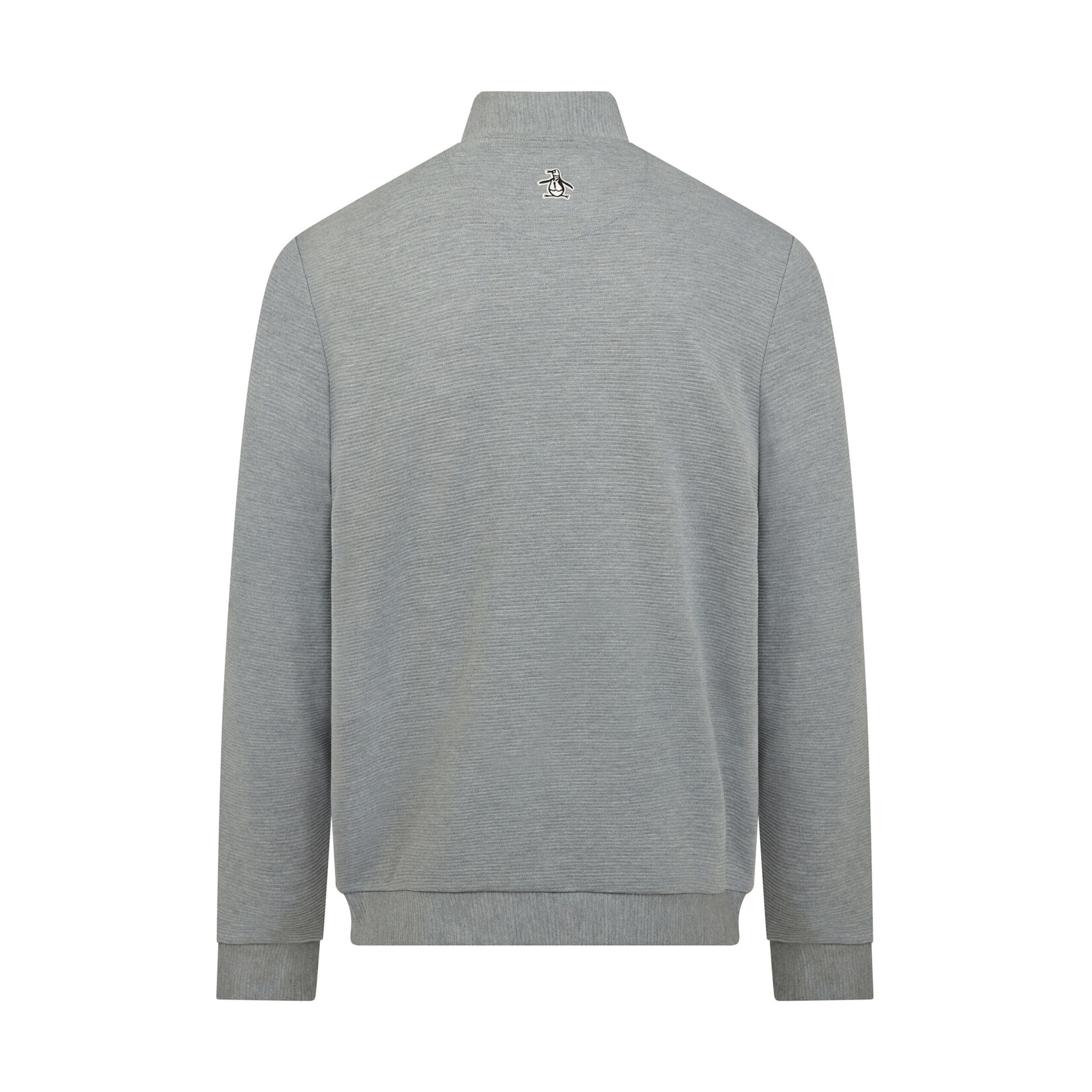Original Penguin Copy of Original Penguin Long Sleeve Ottoman ¼ Zip Jacket - Dark Caviar Heather