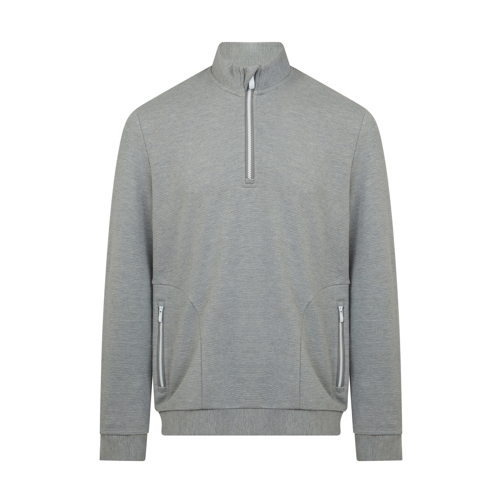 Original Penguin Copy of Original Penguin Long Sleeve Ottoman ¼ Zip Jacket - Dark Caviar Heather