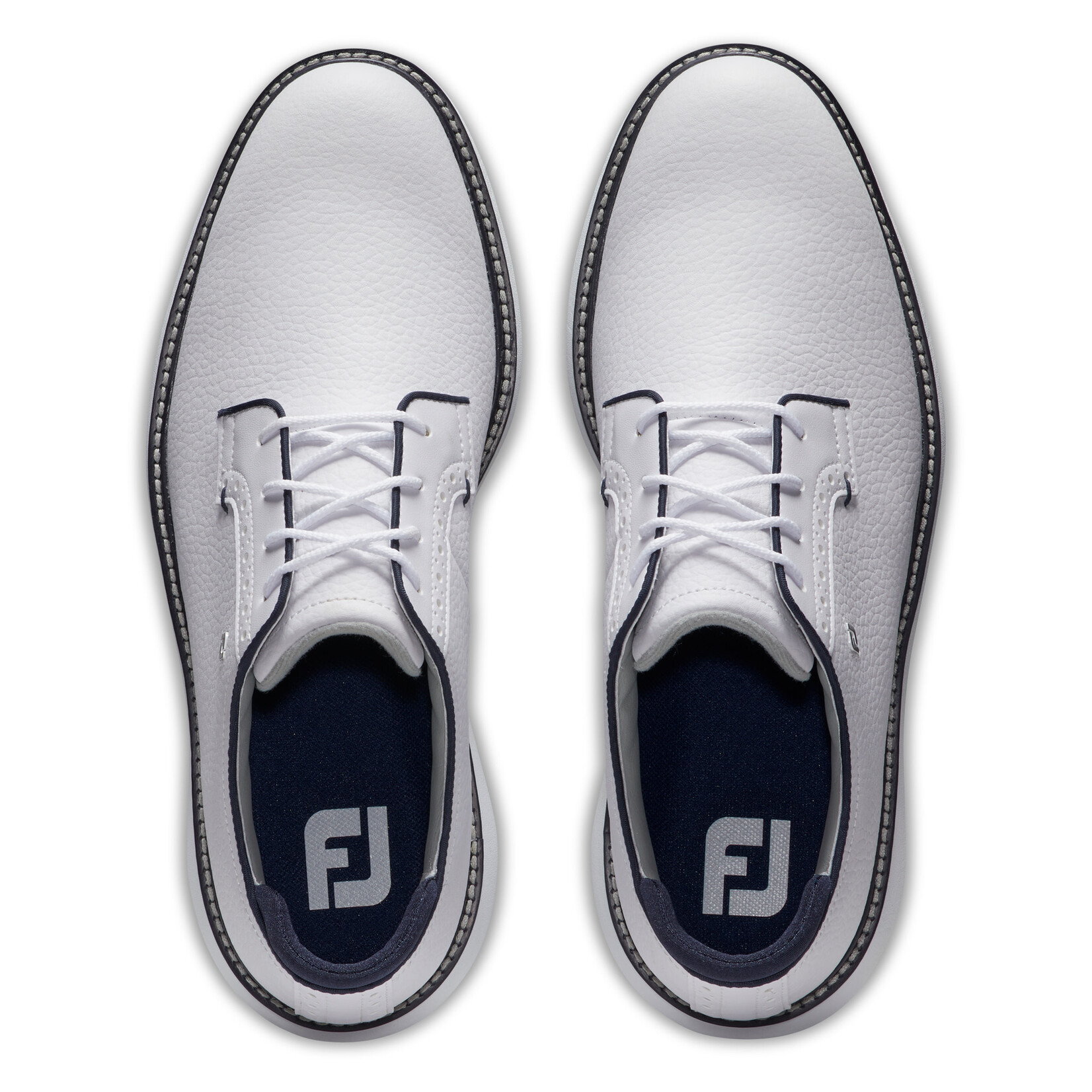 Footjoy Footjoy M Traditions Spikeless Blucher - White/Navy