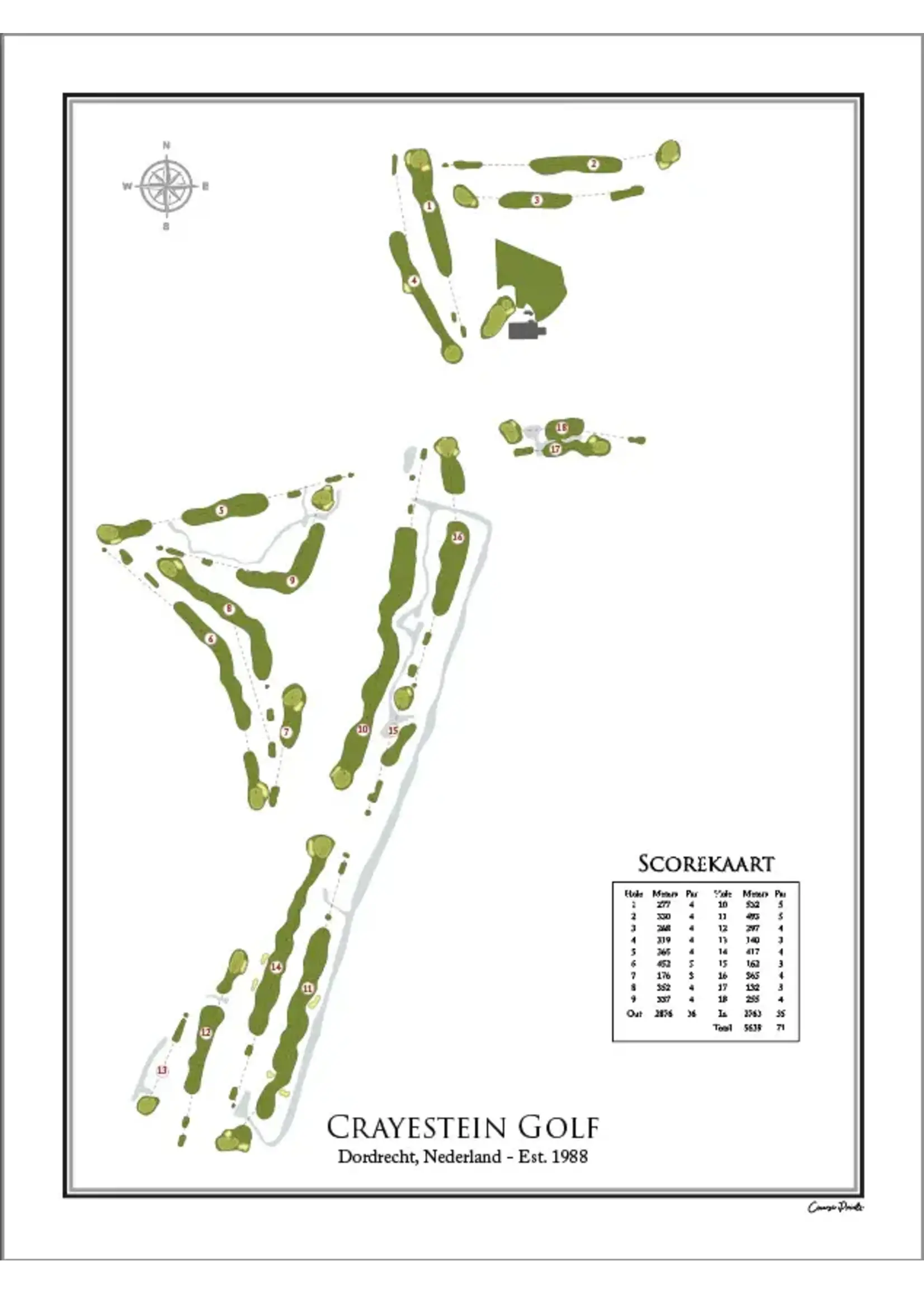 Course Prints Course Prints - Crayestein 30x40cm