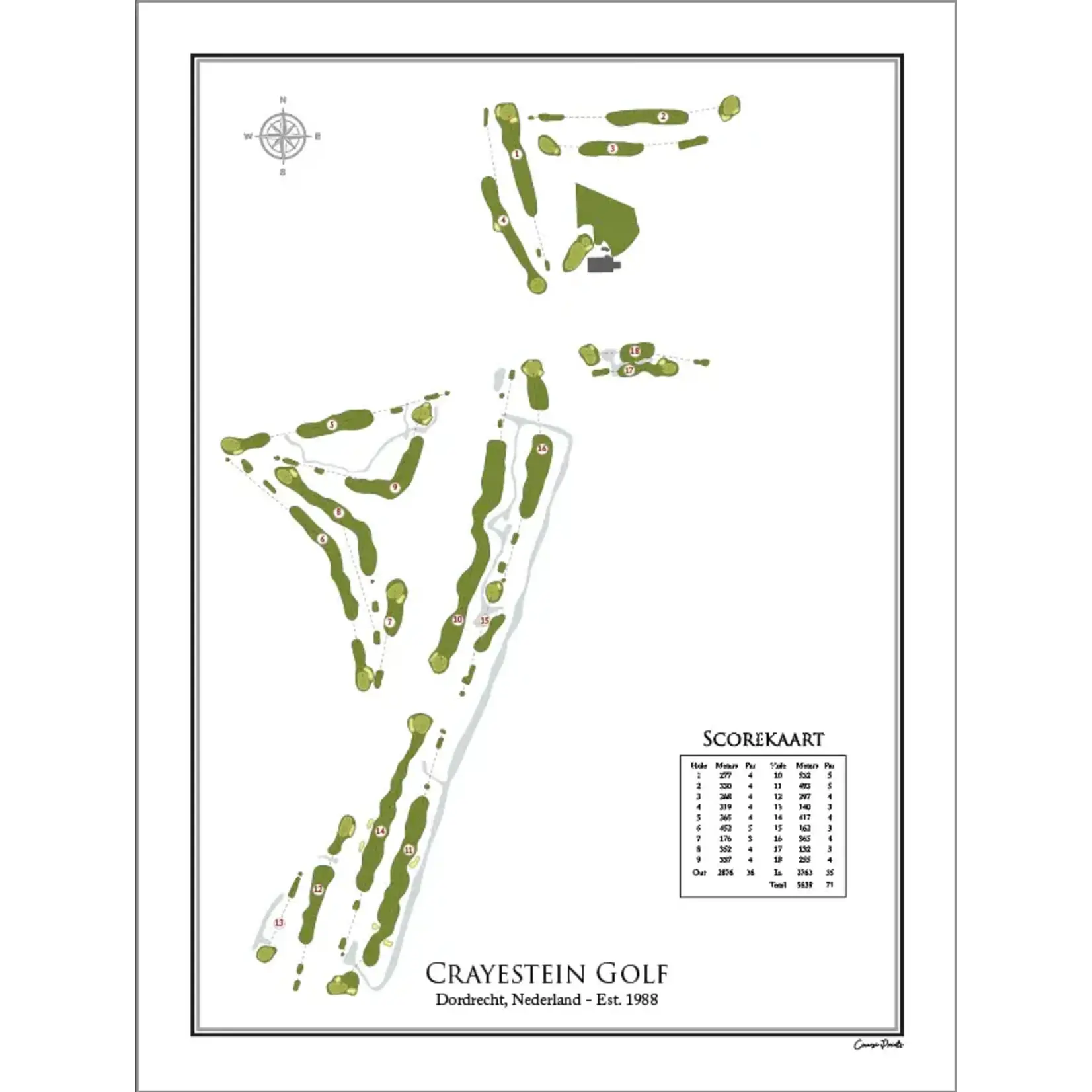 Course Prints Course Prints - Crayestein 40x50cm