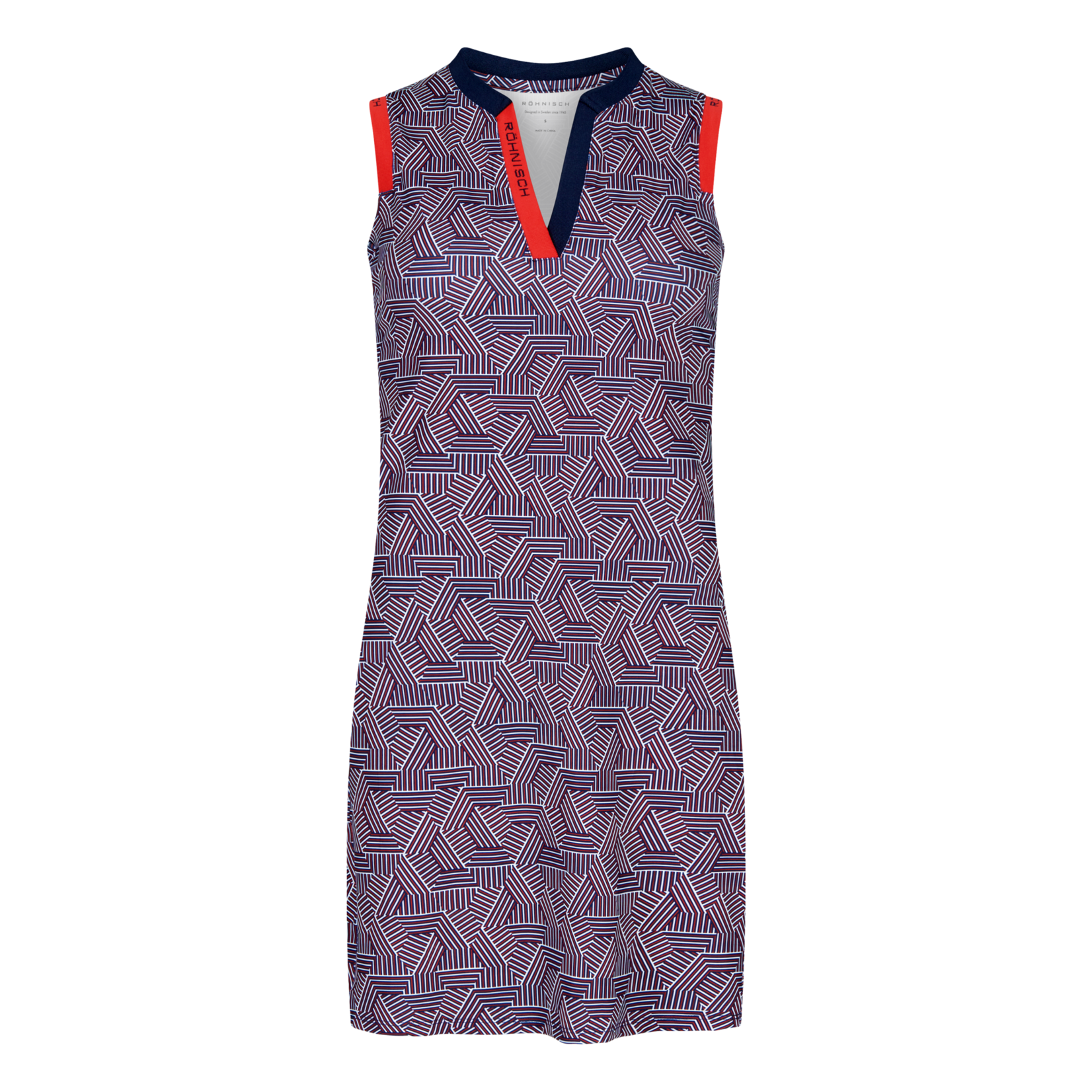 Rohnisch Rohnisch Abby Sleeveless Dress - Hexagon Red M