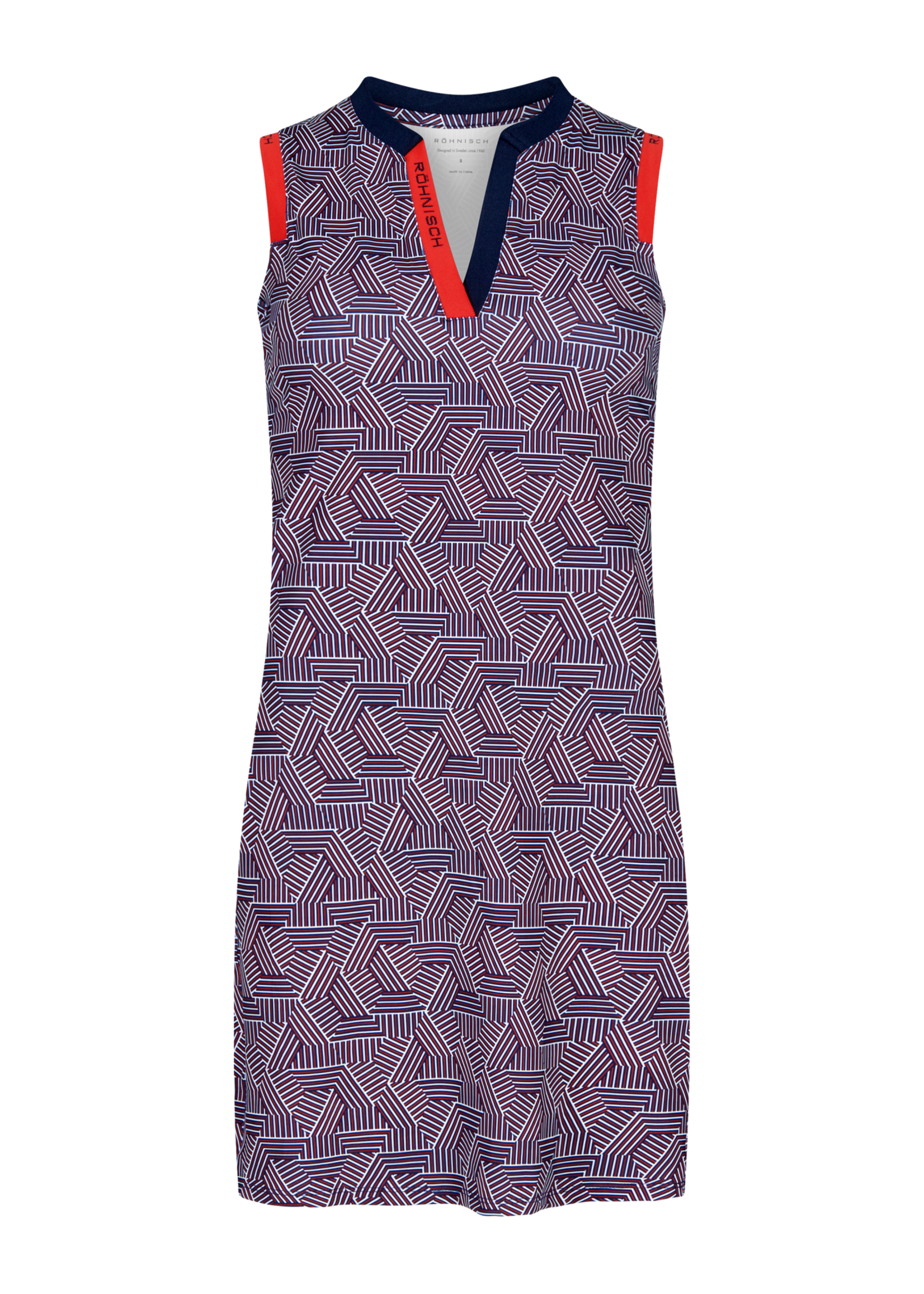 Rohnisch Rohnisch Abby Sleeveless Dress - Hexagon Red M