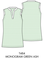 Rohnisch Rohnisch Abby Sleeveless Top - Mongram Green Ash