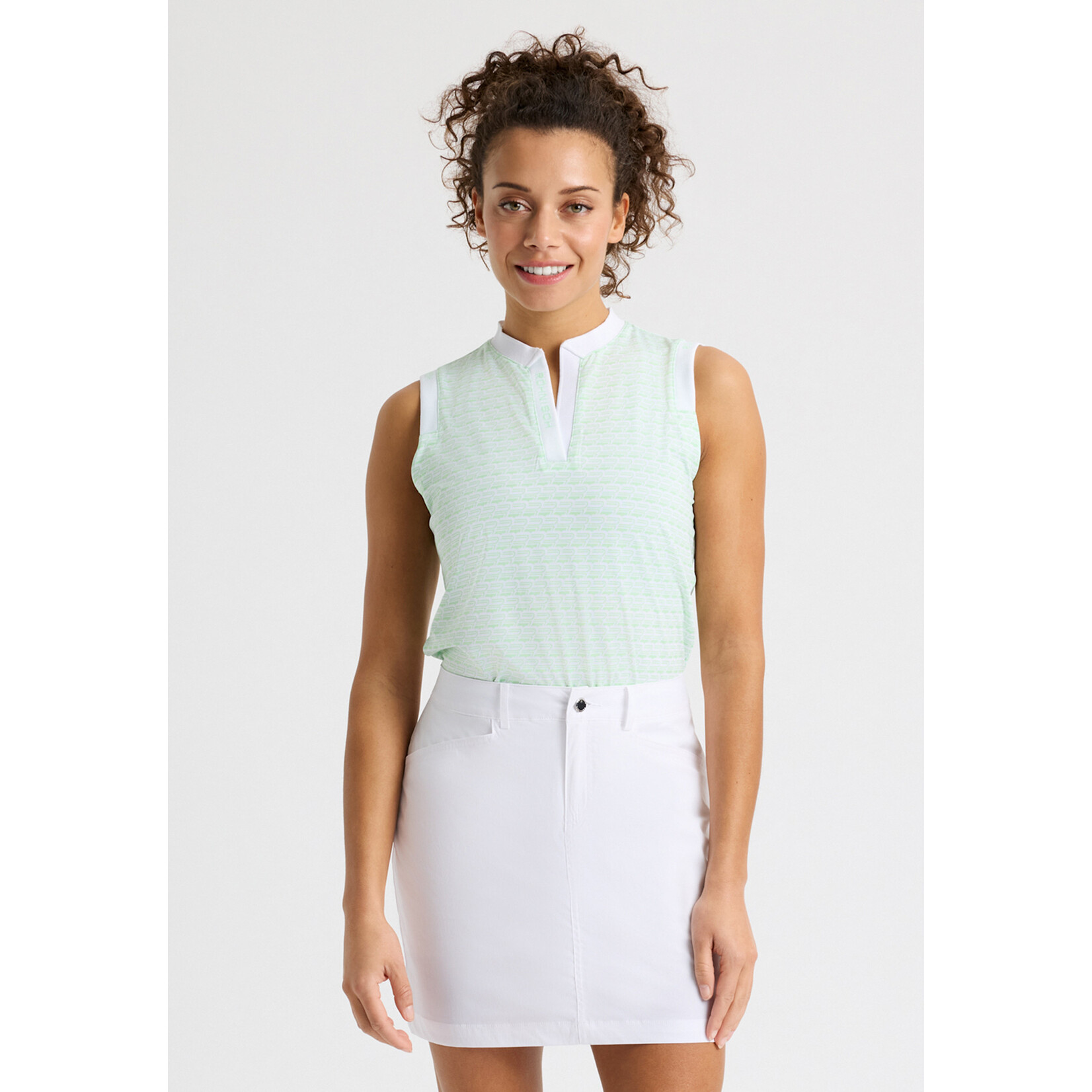 Rohnisch Rohnisch Abby Sleeveless Top - Mongram Green Ash