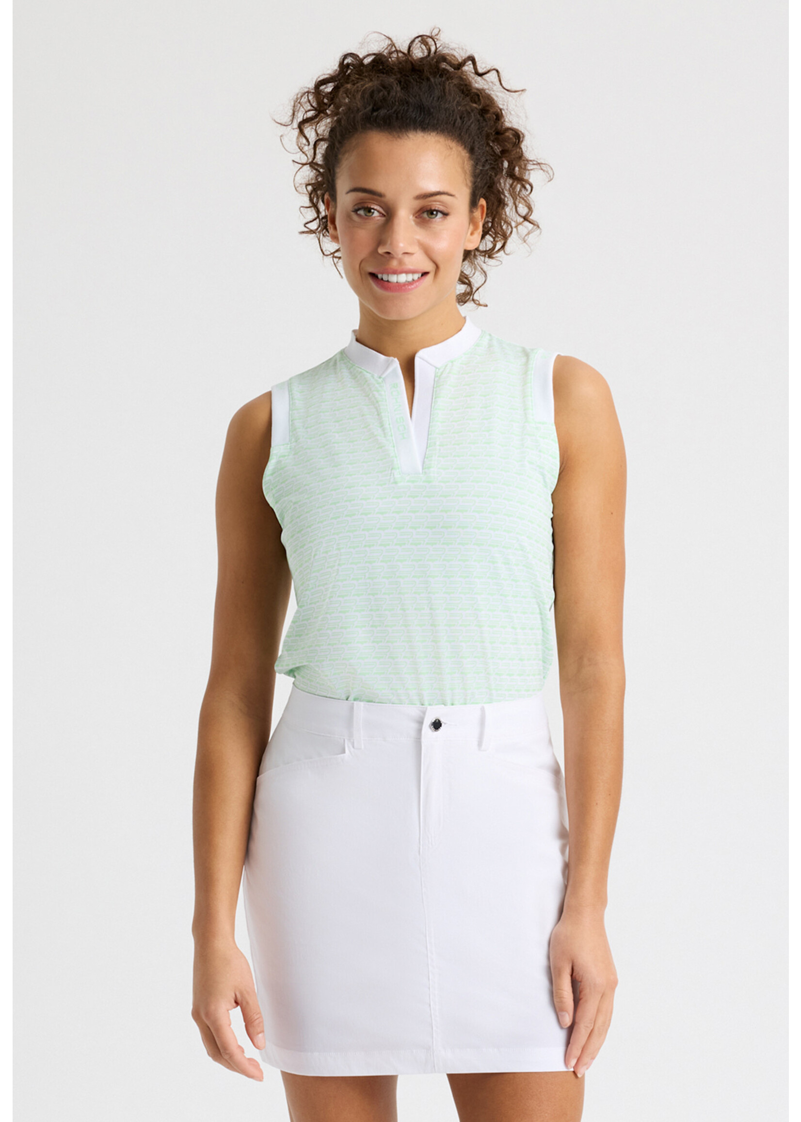 Rohnisch Rohnisch Abby Sleeveless Top - Mongram Green Ash