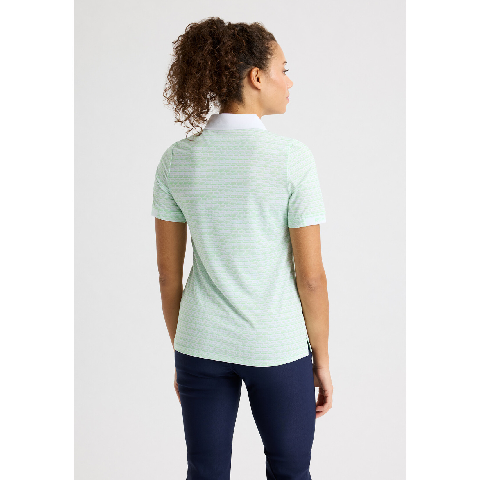 Rohnisch Rohnisch Abby Poloshirt - Mongram Green Ash