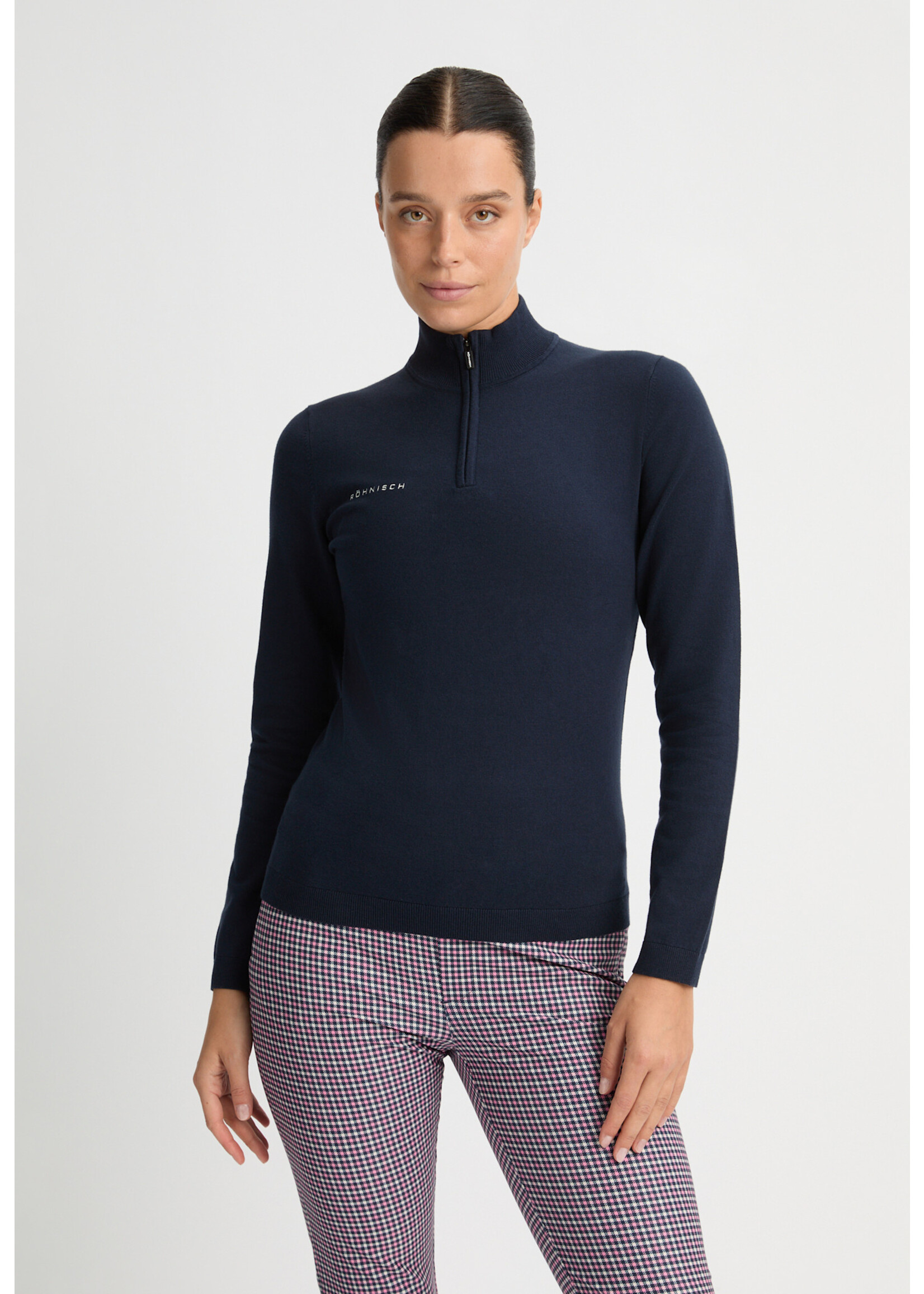 Rohnisch Rohnisch Kora Knitted Half Zip - Navy