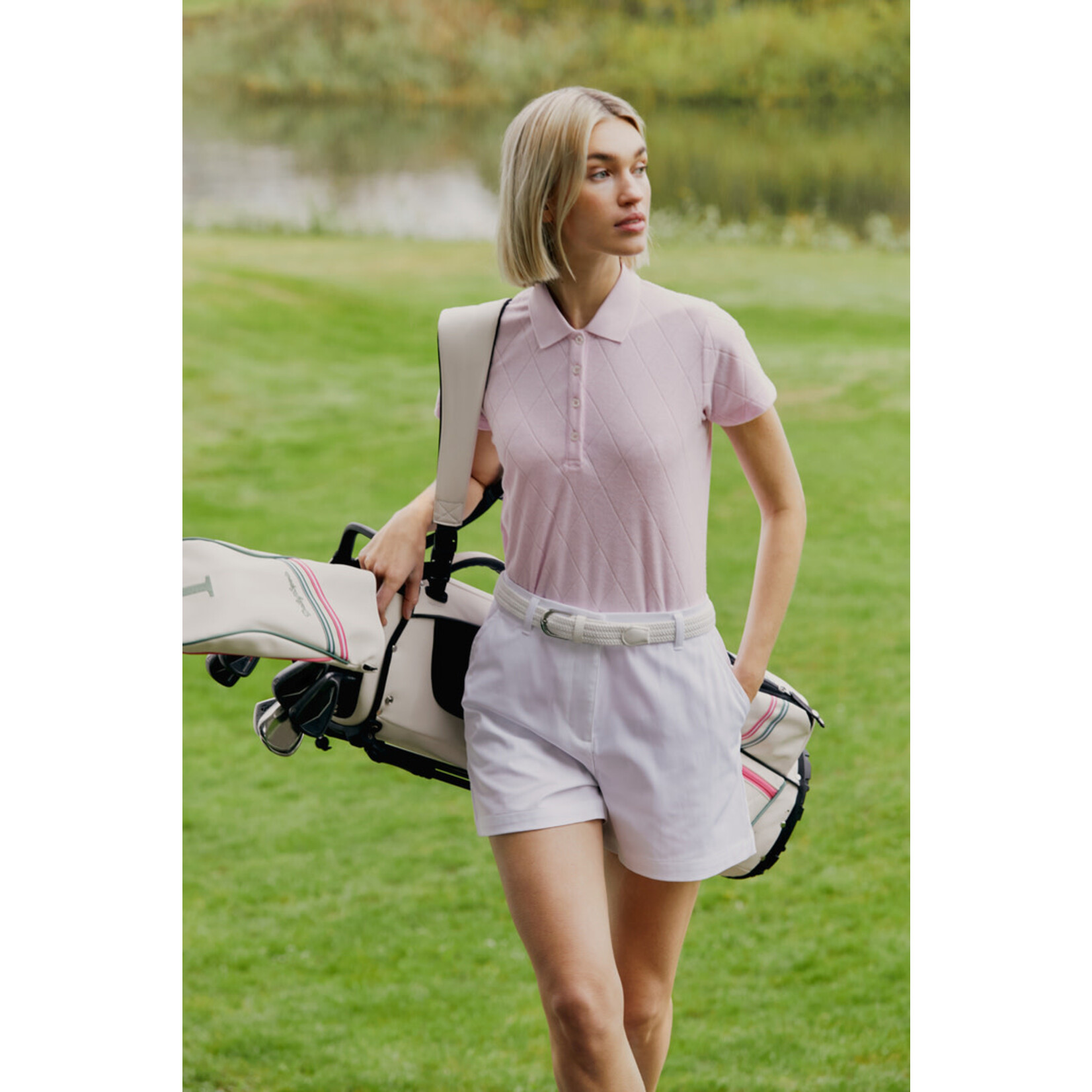 Daily Sports Daily Terry Touch SS Polo - 800 - Roze