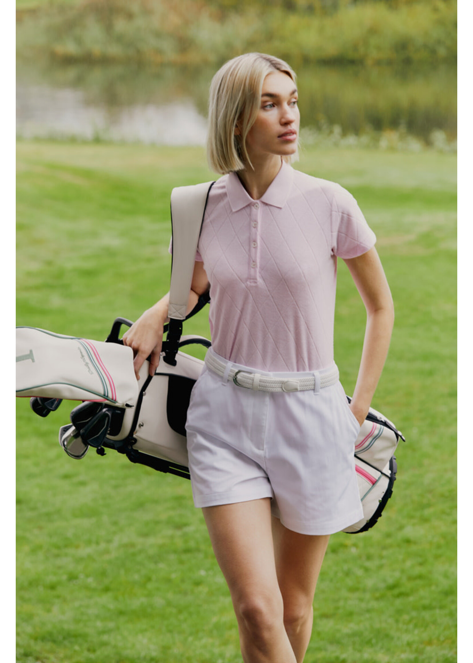 Daily Sports Daily Terry Touch SS Polo - 800 - Roze