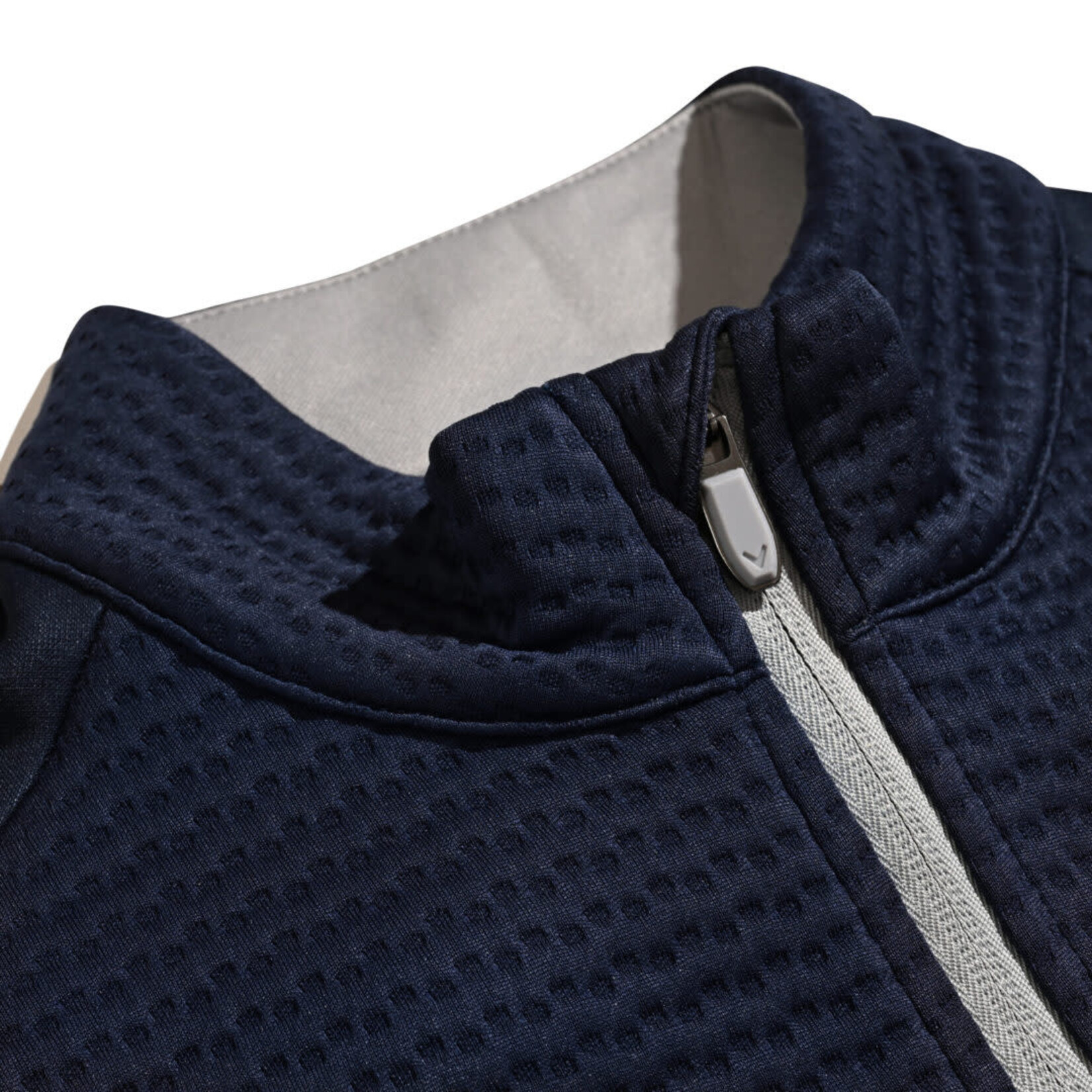 Callaway Callaway - Midweight Textured 1/4 Zip Pullover - Navy