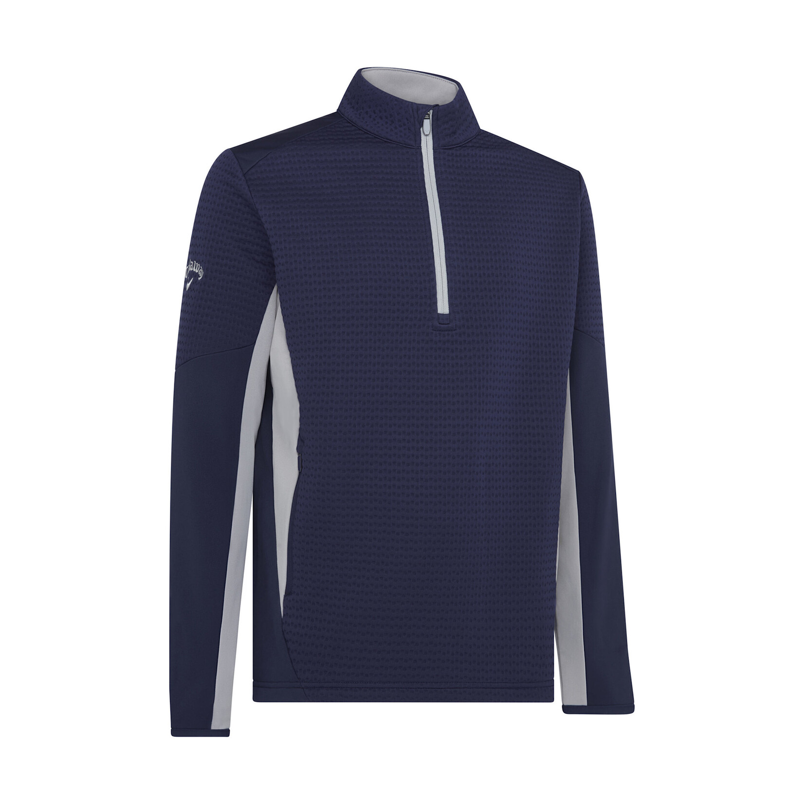 Callaway Callaway - Midweight Textured 1/4 Zip Pullover - Navy