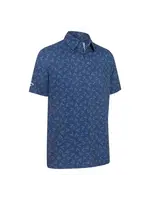 Callaway Callaway All Over Chev Print Polo - Navy