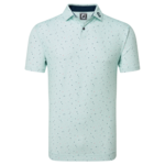 Footjoy Footjoy Tweed Texture Pique Polo - Sea Glass XXL