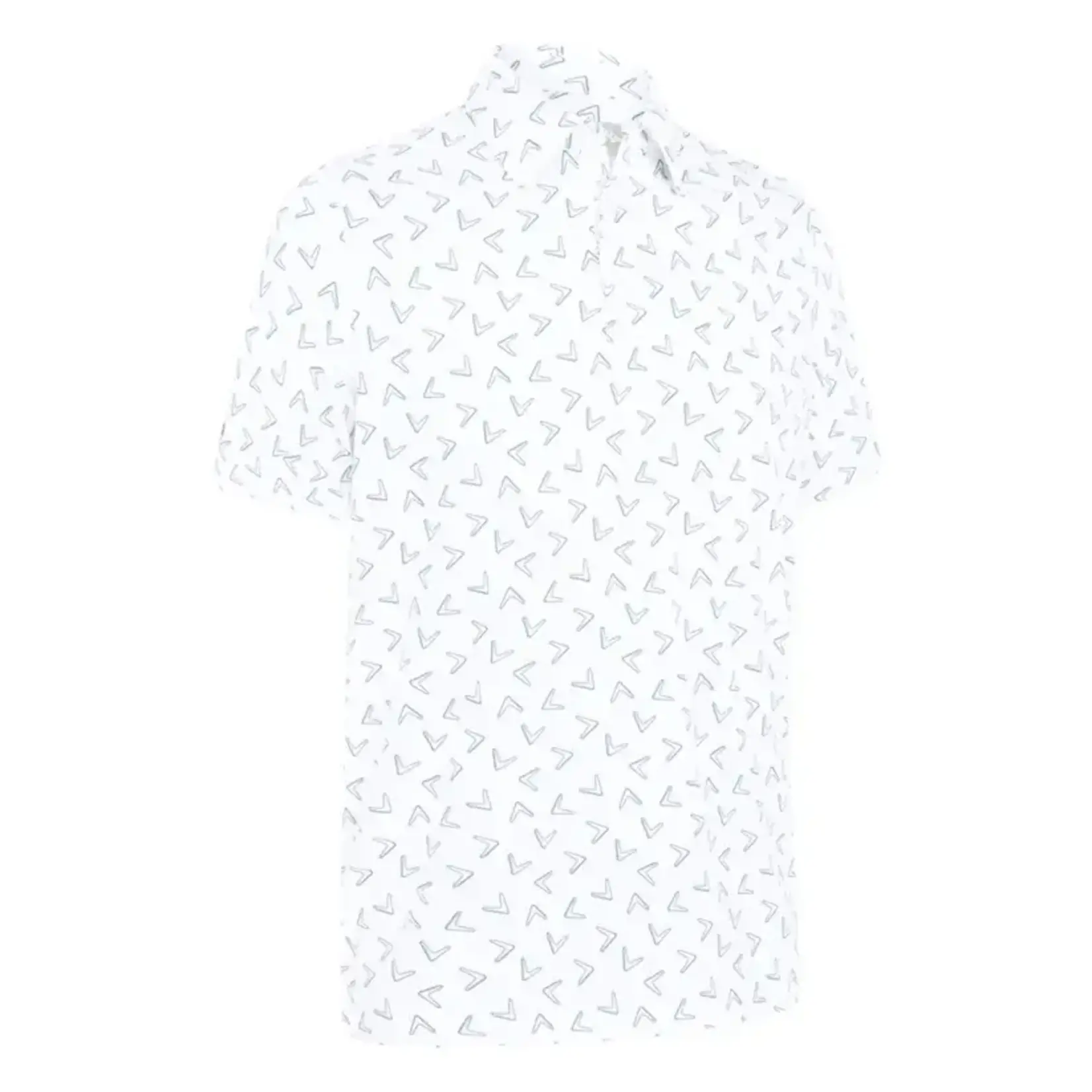 Callaway Callaway All Over Chev Print Polo - White