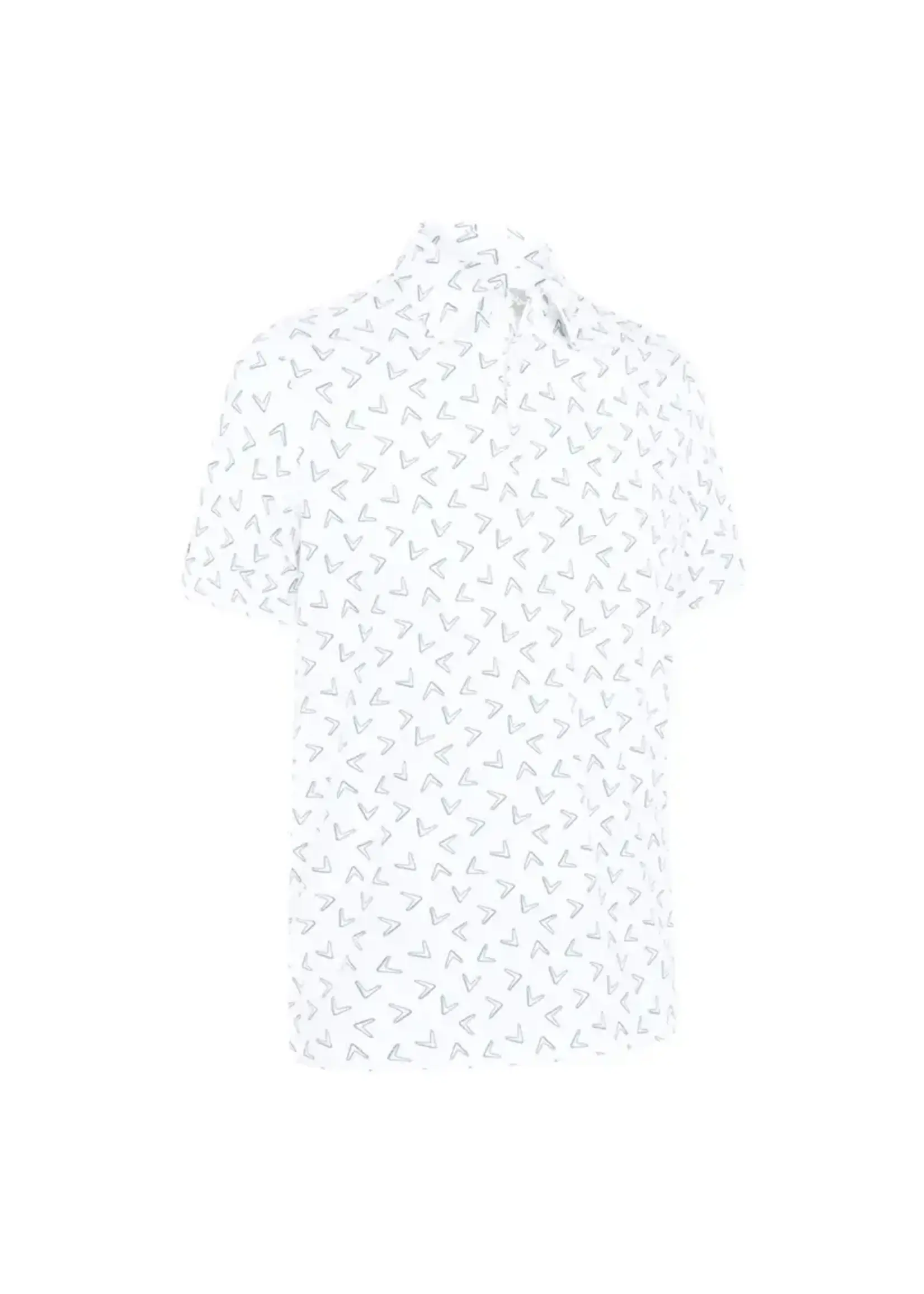 Callaway Callaway All Over Chev Print Polo - White