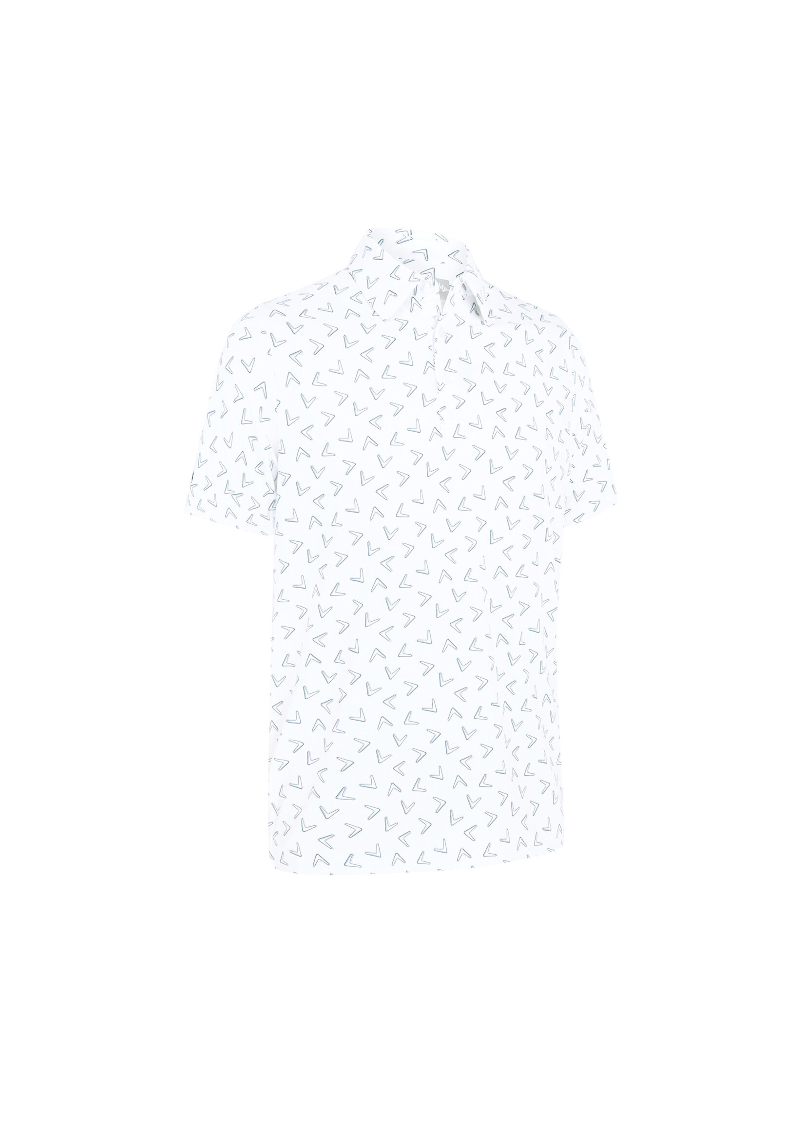 Callaway Callaway All Over Chev Print Polo - White