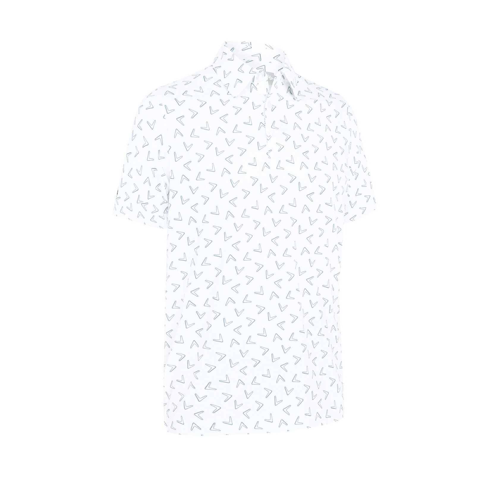 Callaway Callaway All Over Chev Print Polo - White