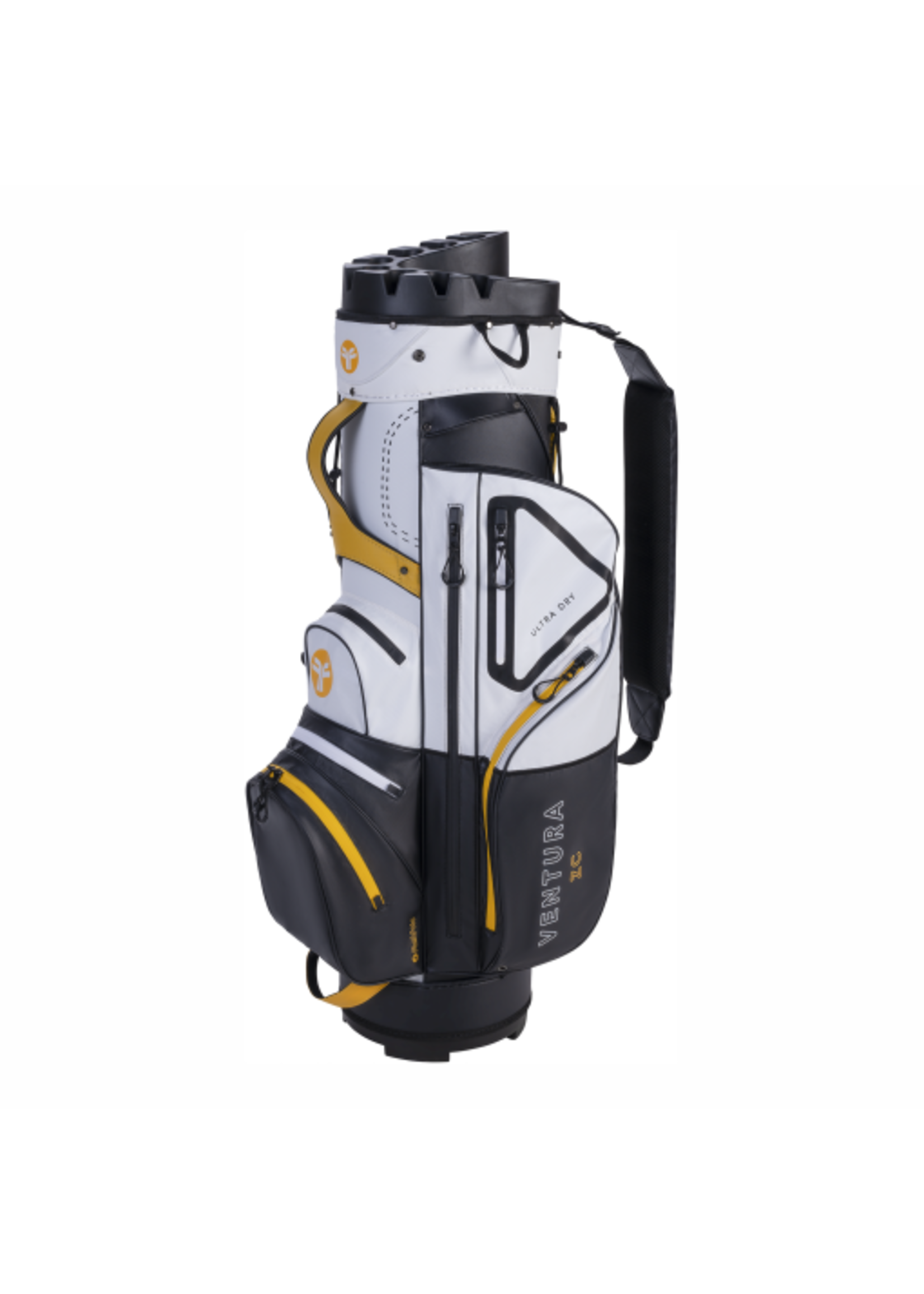 FastFold FastFold Ventura Ultra Dry Silencer Cartbag - Black/White/Yellow