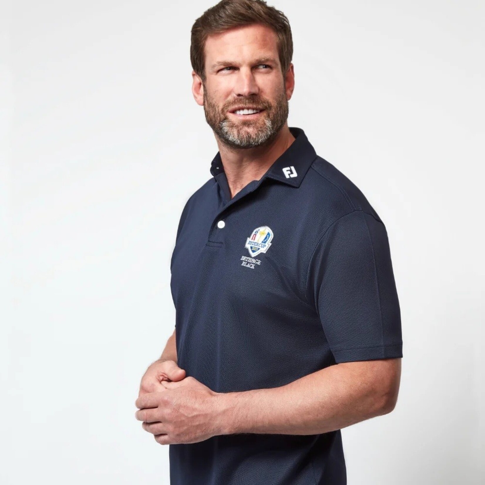 Footjoy Footjoy Stretch Pique Polo - Ryder Cup 2025 - Wit