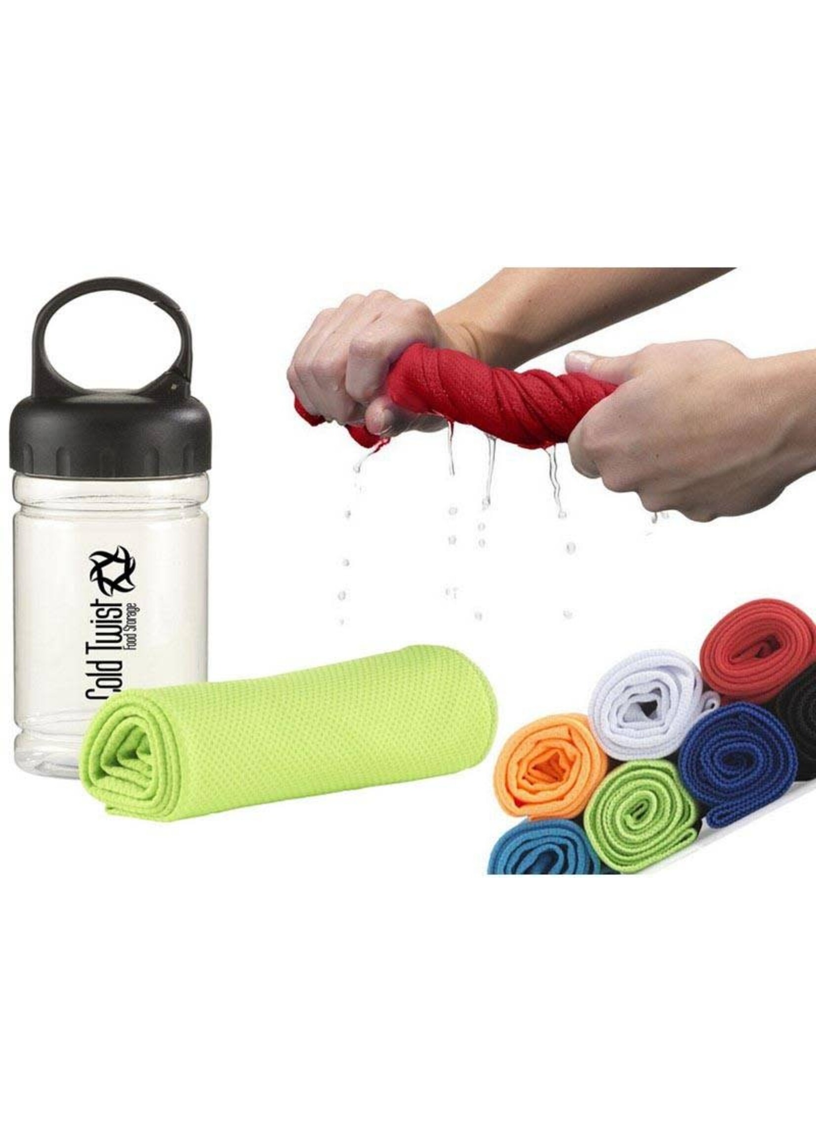 Daily Cooling Towel in koker - grijs