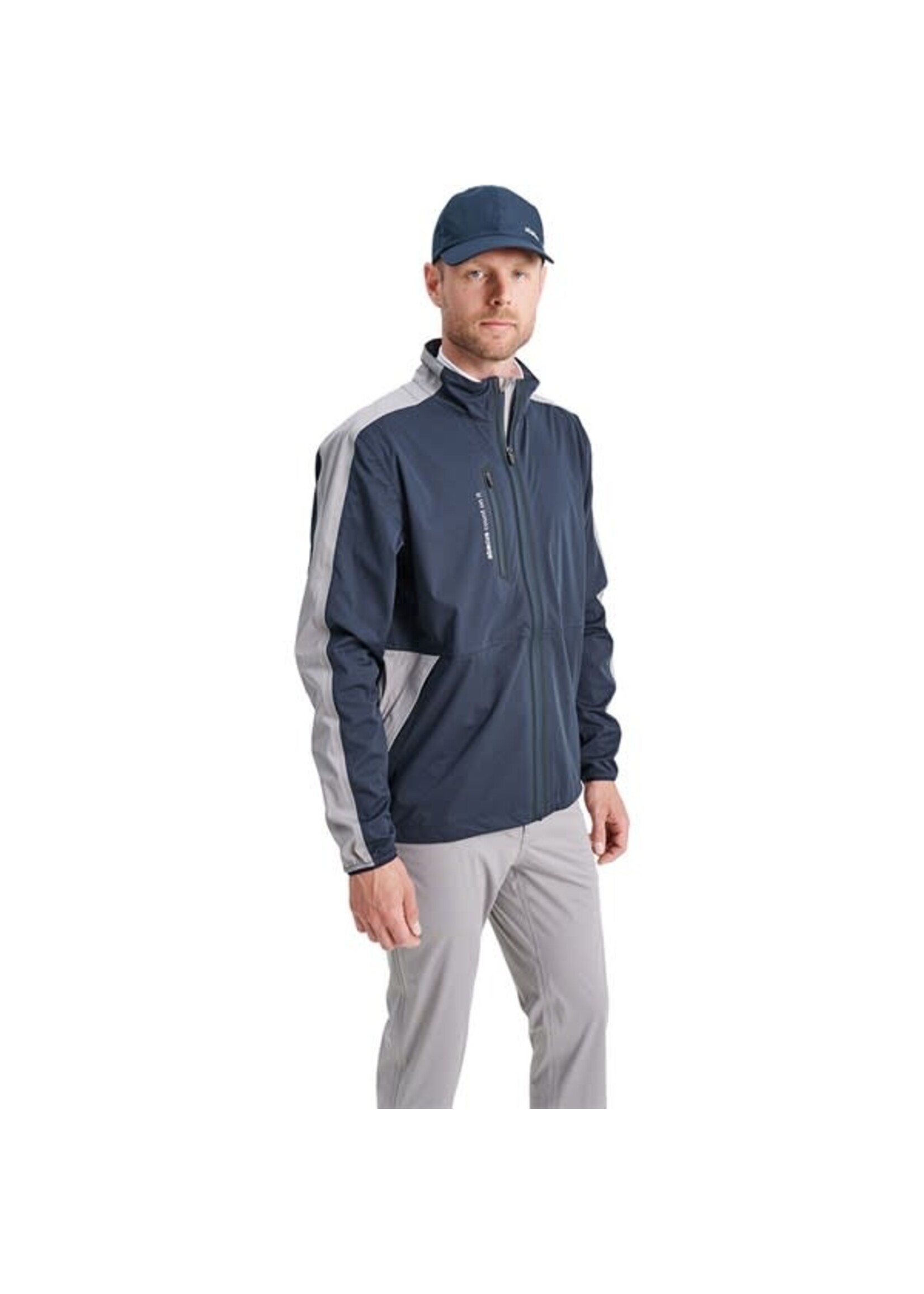Abacus Abacus - Bounce Regenjack - Navy/Grey (Mens) S