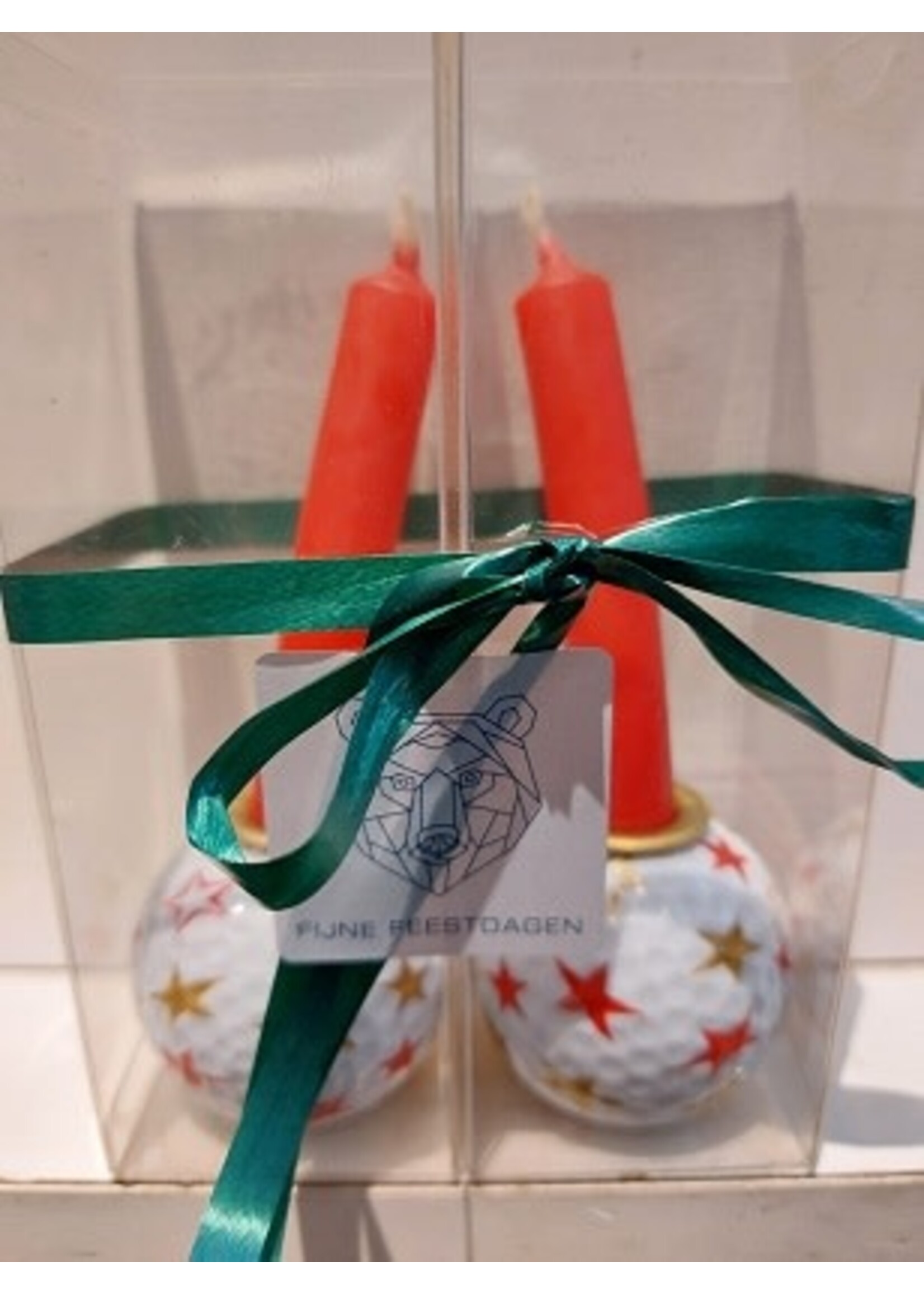 Kaarsjes in bal - set 2 stuks