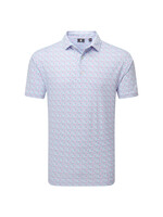Footjoy FootJoy Gamer Print Polo - White Air Blue Magenta