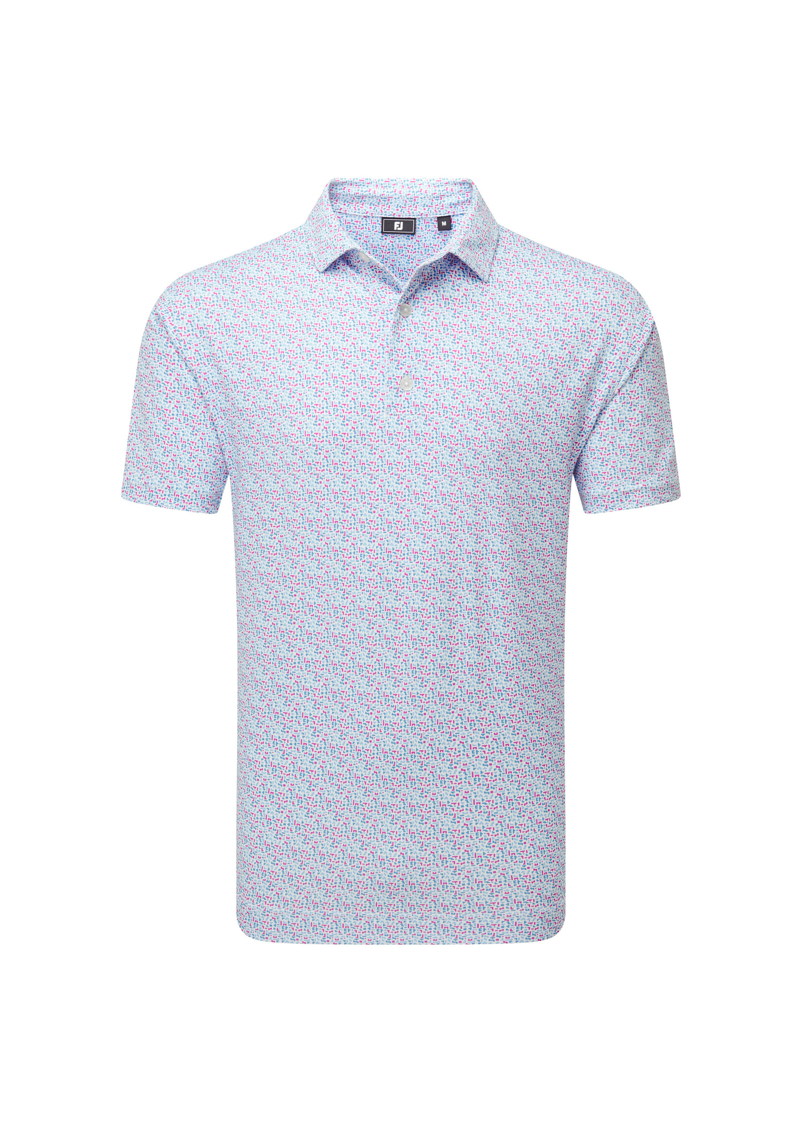 Footjoy FootJoy Gamer Print Polo - White Air Blue Magenta