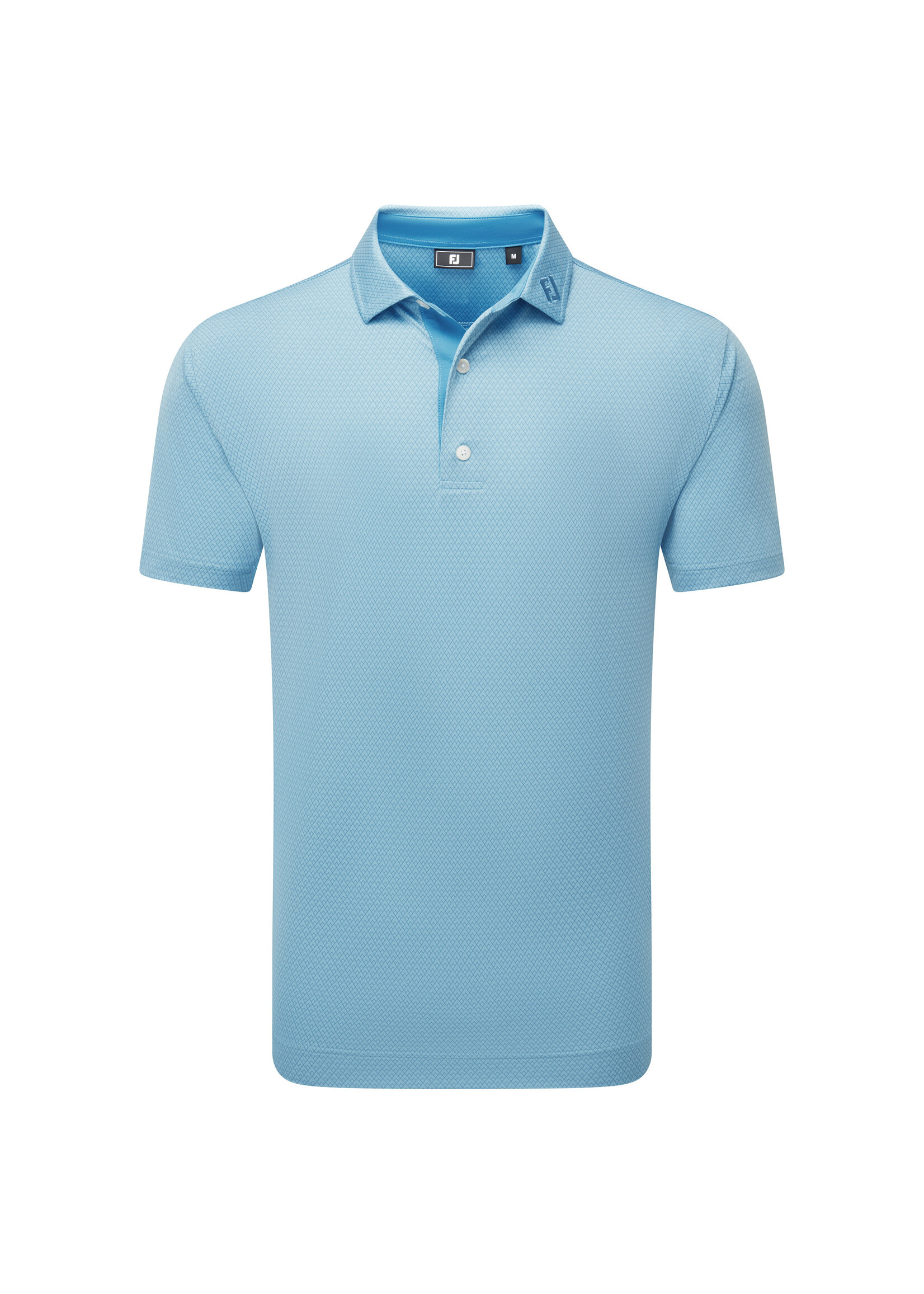 Footjoy FootJoy Diamond Print Polo - Air Blue High Tide