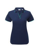 Footjoy FootJoy Notch V Polo - Navy/Emerald