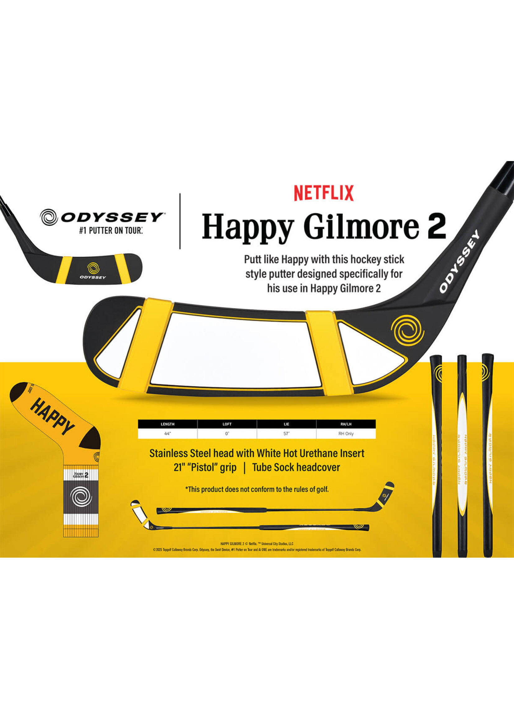 Odyssey Odyssey Happy Gilmore 2 Putter 44"