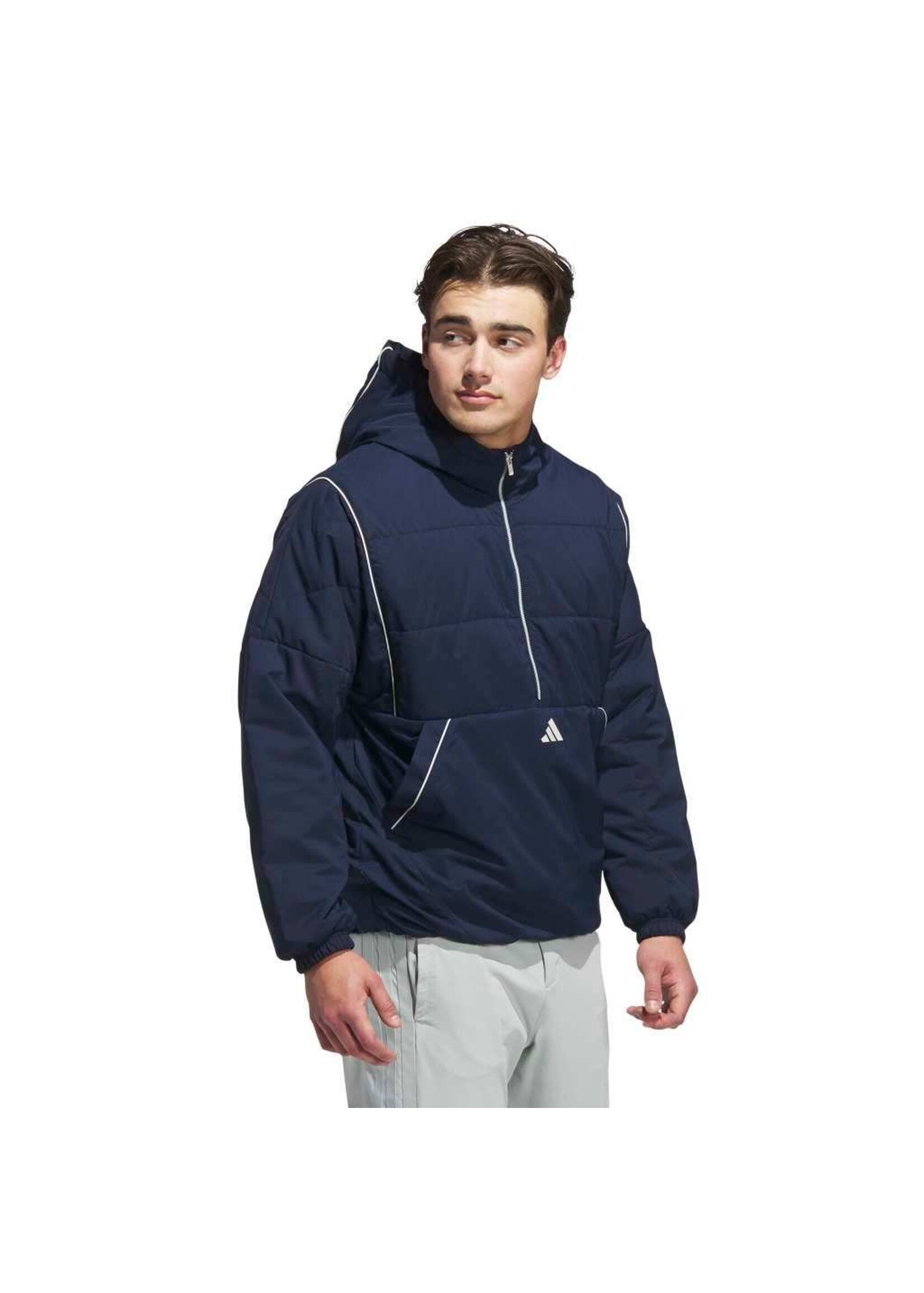 Adidas Adidas - Beyond Twistweave Half-Zip Filled Loose Jacket  - Blauw (Collegiate Navy)