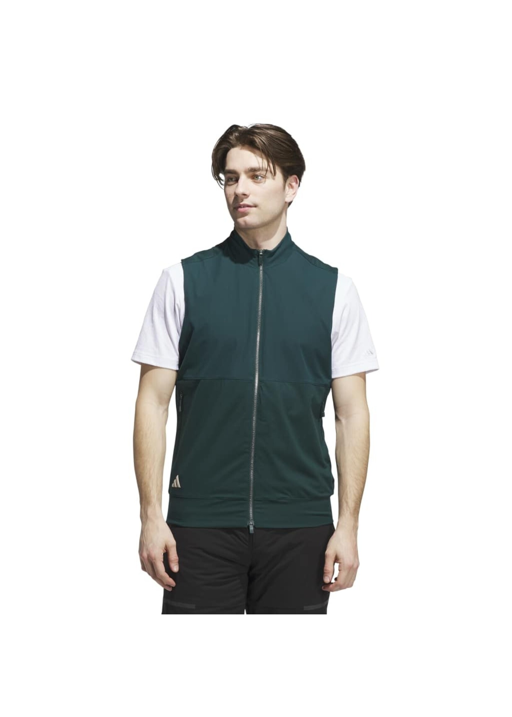 Adidas Adidas - Ultimate365 Tour Full Zip Vest  - Groen (Aurora Ivy)