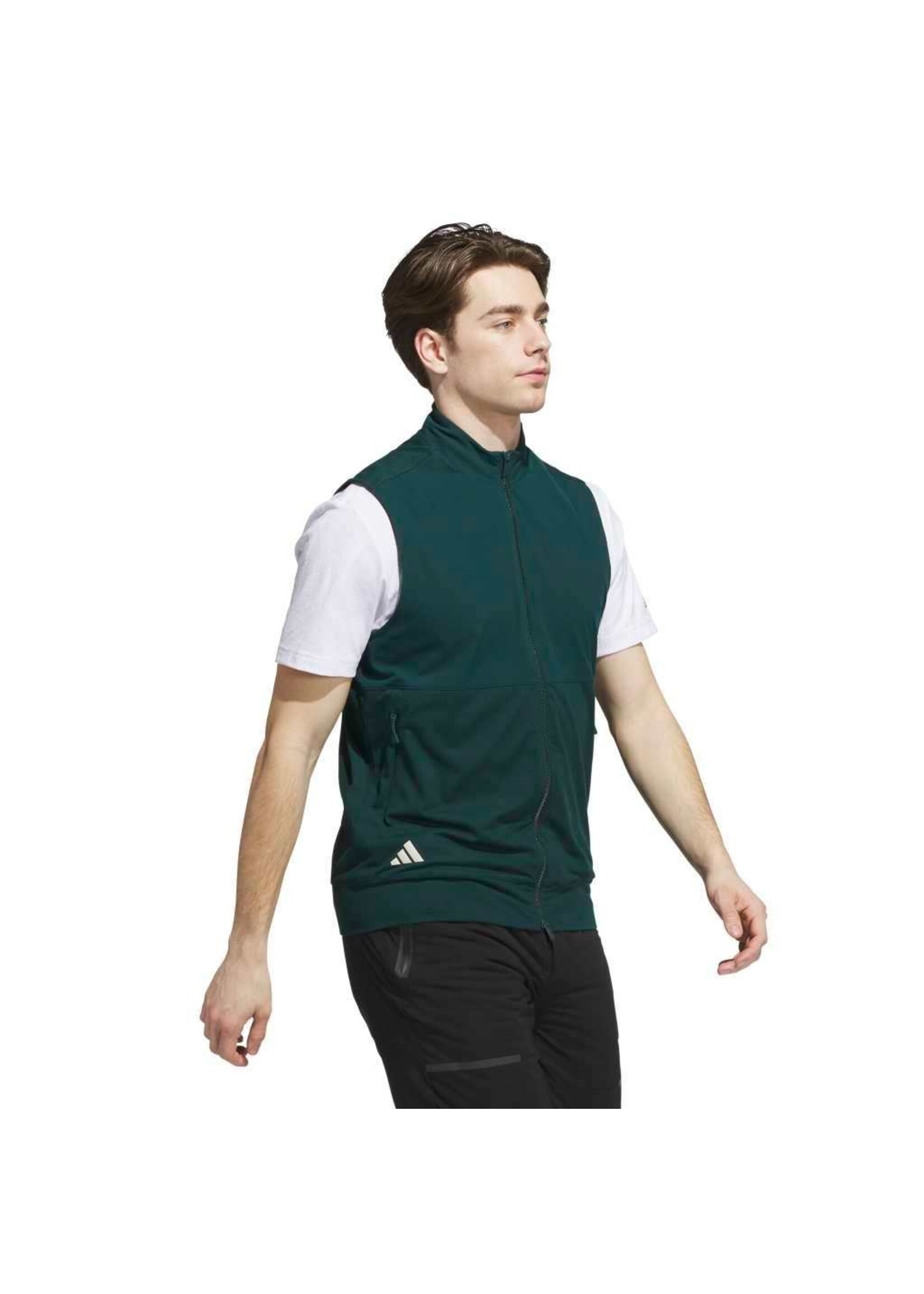 Adidas Adidas - Ultimate365 Tour Full Zip Vest  - Groen (Aurora Ivy)