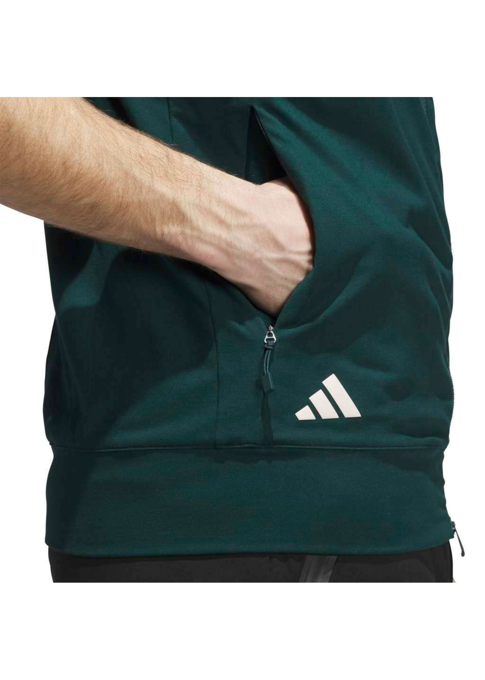 Adidas Adidas - Ultimate365 Tour Full Zip Vest  - Groen (Aurora Ivy)