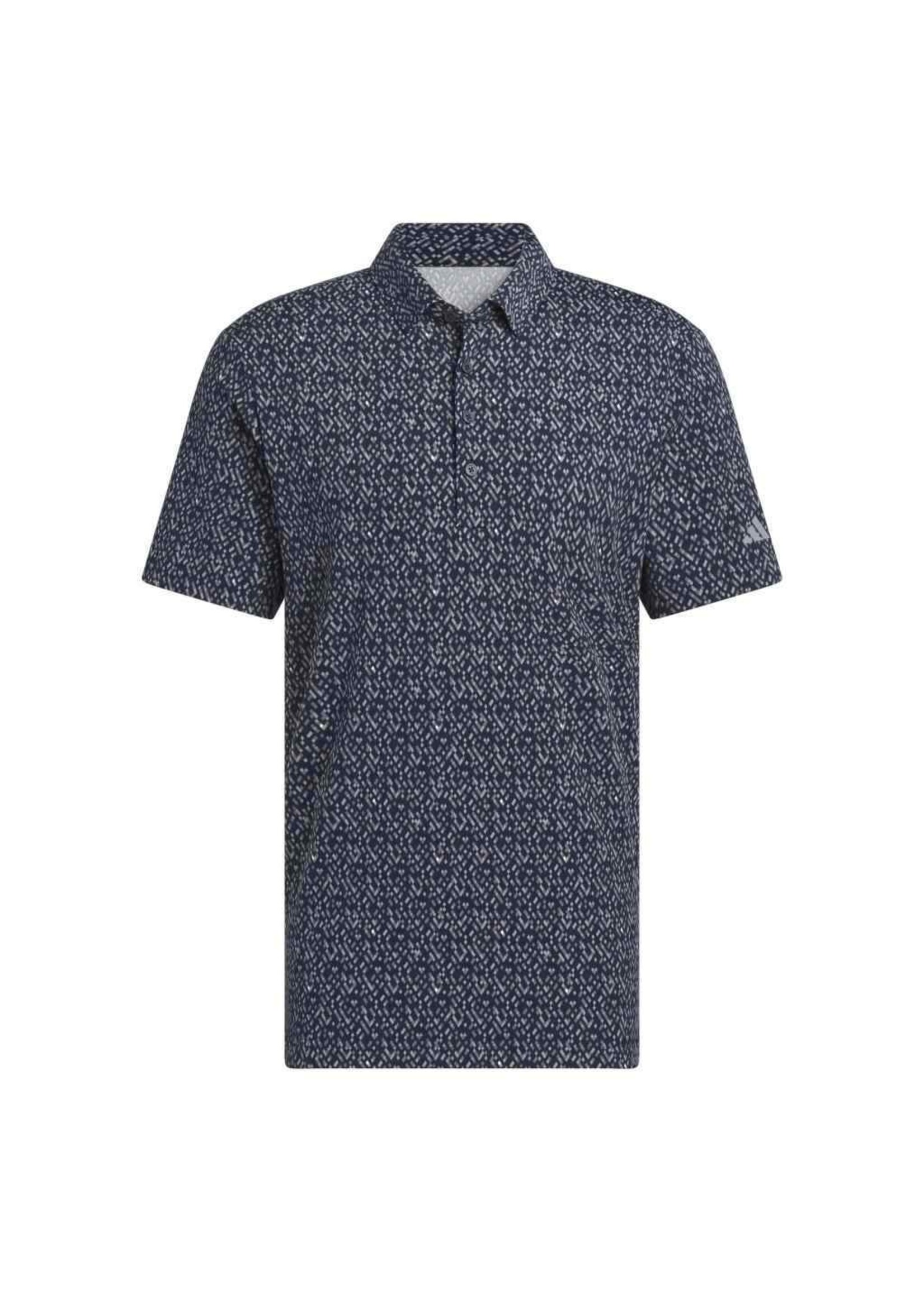 Adidas Adidas - Ultimate365 Micro Argyle Polo Shirt - Blauw/Grijs (Collegiate Navy/Grey Three)