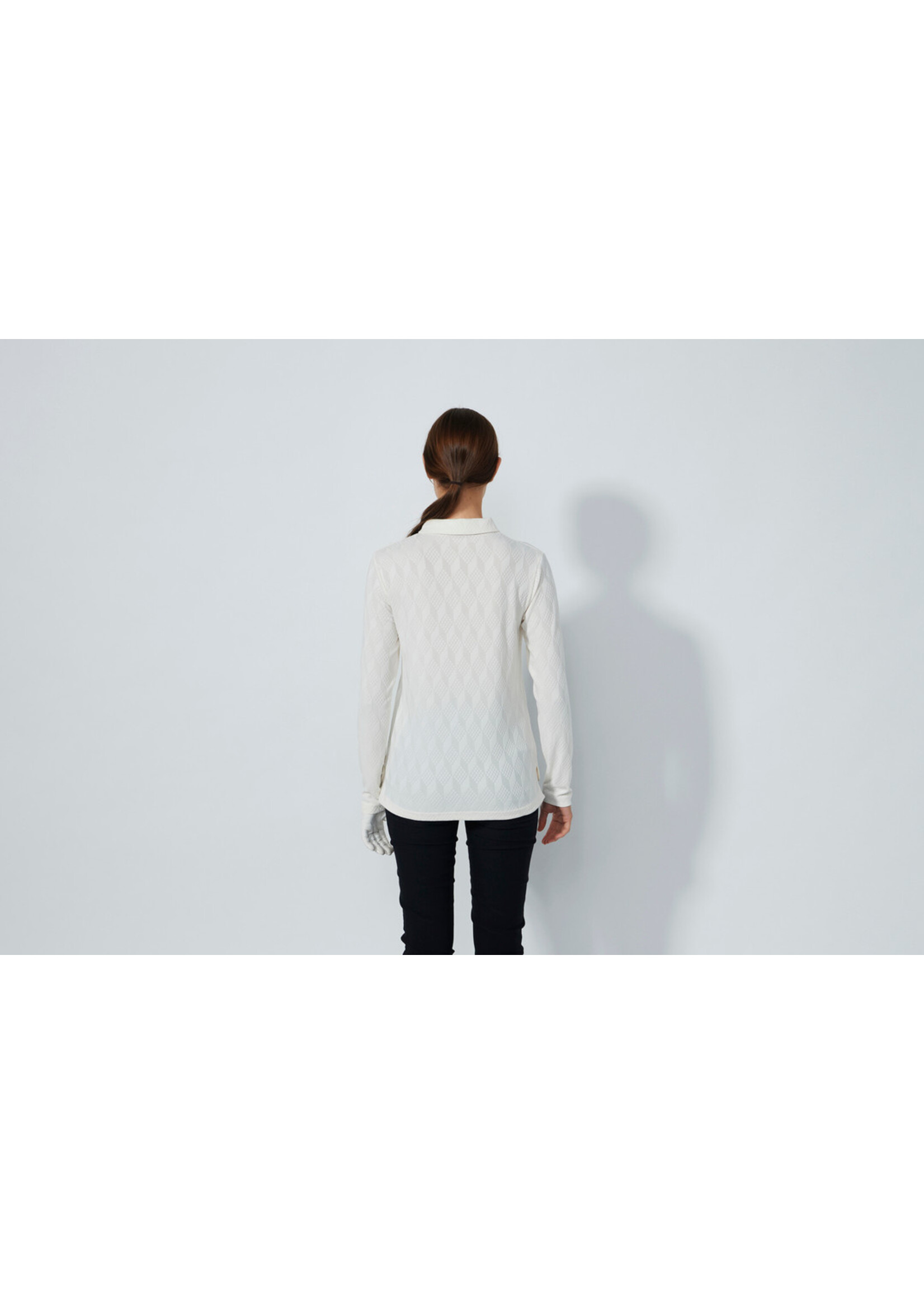 Daily Sports Daily - Graphic Jaquard Long-Sleeved Top - Ivory (210)