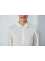 Daily Sports Daily - Graphic Jaquard Long-Sleeved Top - Ivory (210)