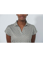 Daily Sports Daily - Air Cap Sleeve Polo Shirt - Diamond Geo (195)