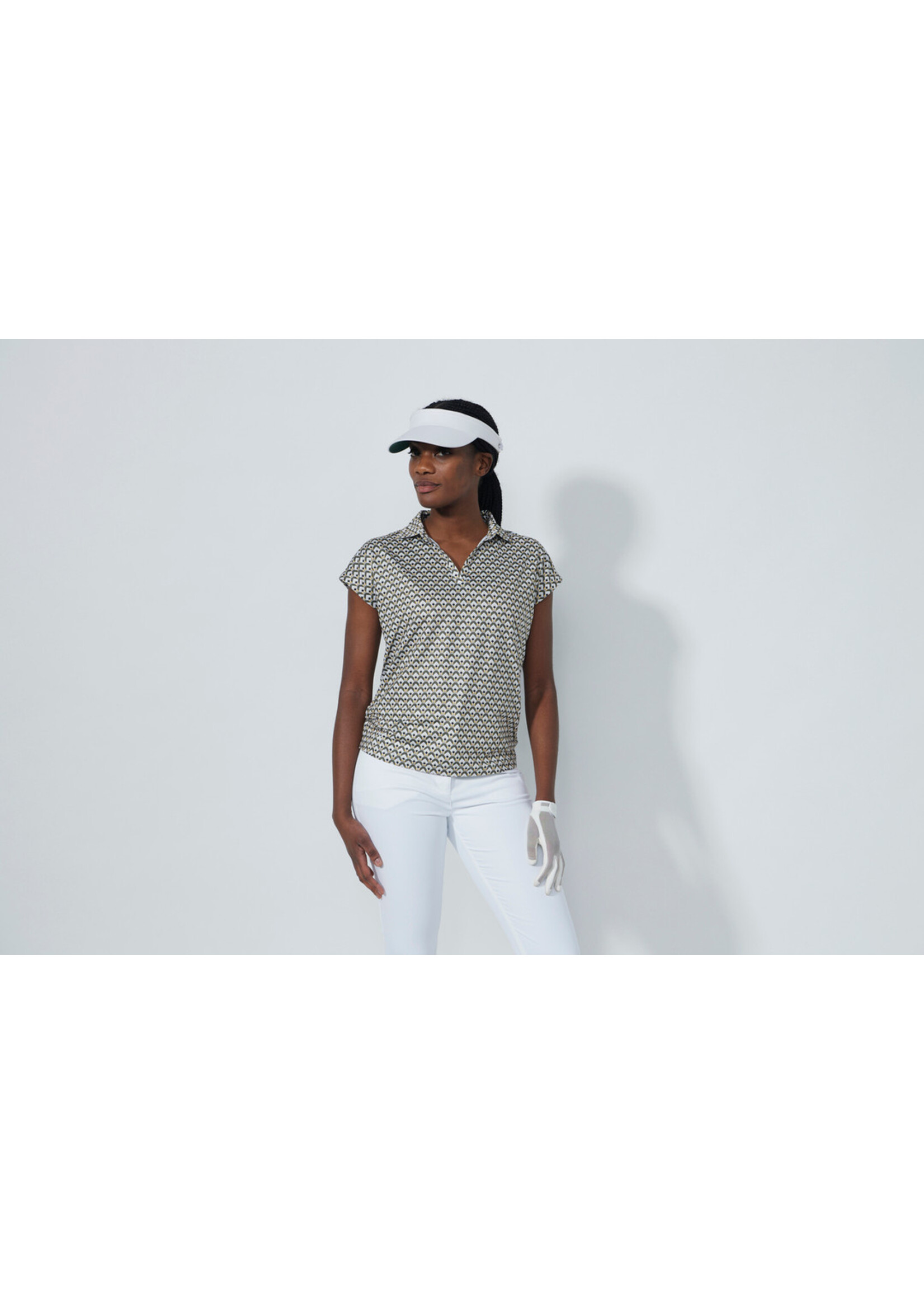 Daily Sports Daily - Air Cap Sleeve Polo Shirt - Diamond Geo (195)